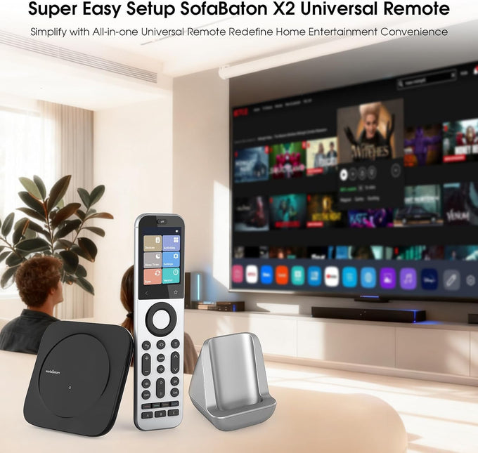 SofaBaton X2 Universal Remote with Hub & Charing Dock & APP & Touchscreen