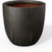 Kante Modern Home Minimalist 14" Dia Blue Gray Concrete Bowl Planter