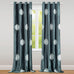 VOGOL 2 Panels Bedroom Curtains, White Flower Embroidery Room Darkening Solid Window Treatment for Living Room (Grommet Top, Grey, 52x84 Inches)