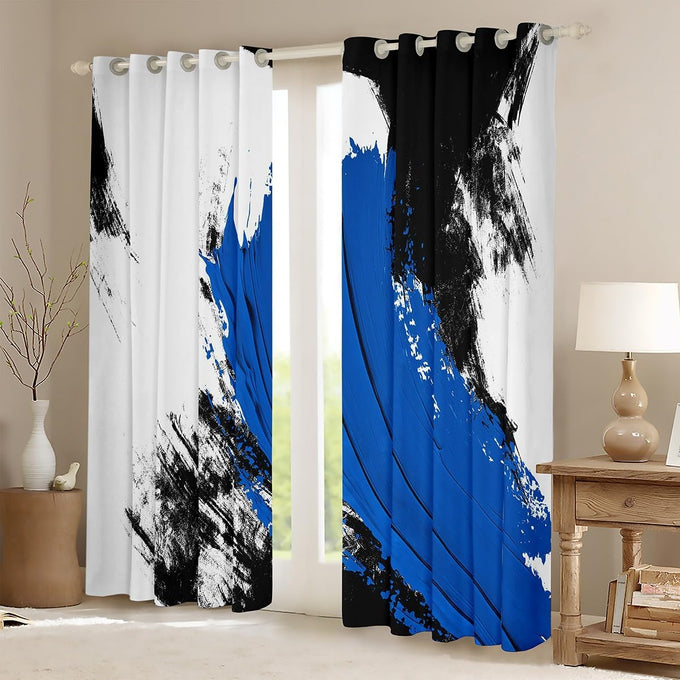 jejeloiu Basketball Gaming Sports Curtains Window Room Decor 52 x 84 Inch