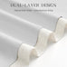 AUSSPVOCT Pinch Pleated 90 Inch Linen Curtains 100% Blackout for Bedroom