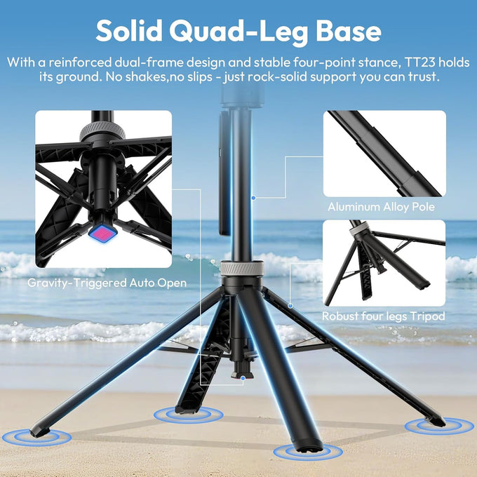 ULANZI TT23M 64" Auto Tracking Tripod w Magnetic for iPhone/Android