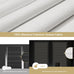No Tools No Drill Blackout Roman Shades, White, 35" W × 39" H