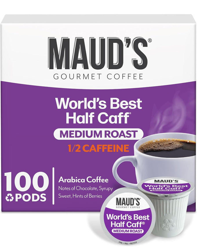 Maud's Half Caff Medium Roast Coffee Pods, 100ct
