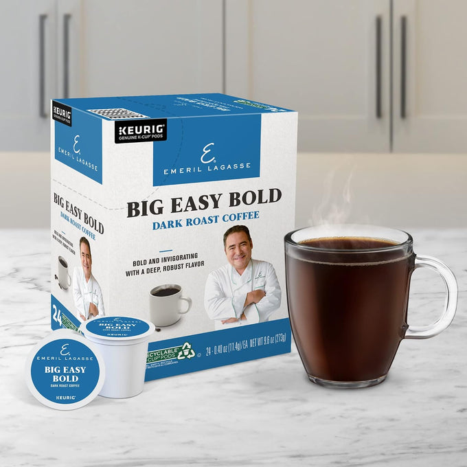 Emeril Big Easy Bold Keurig Single-Serve K-Cup Pods, Dark Roast Coffee, 96 Count