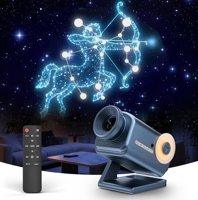 Rossetta 3D Projector with 60 Scenes, Galaxy Star Projector for Room Decor
