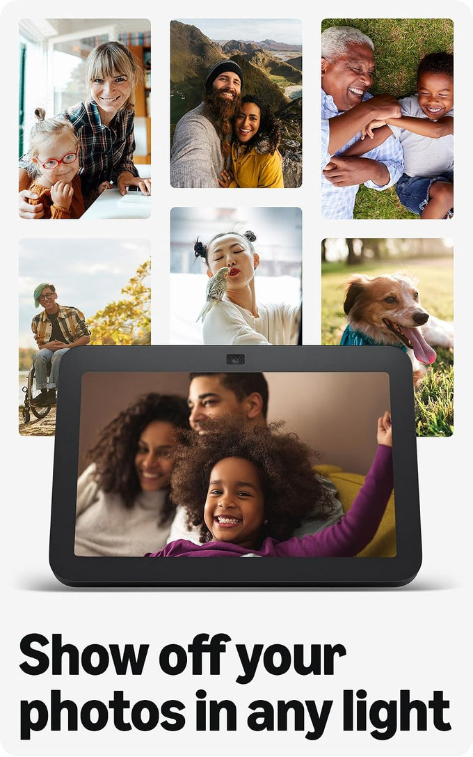 Like-New Amazon Echo Show 8, With Spatial Audio, Smart Home Hub, ideal for open living spaces, Designed for Alexa+, Charcoal
