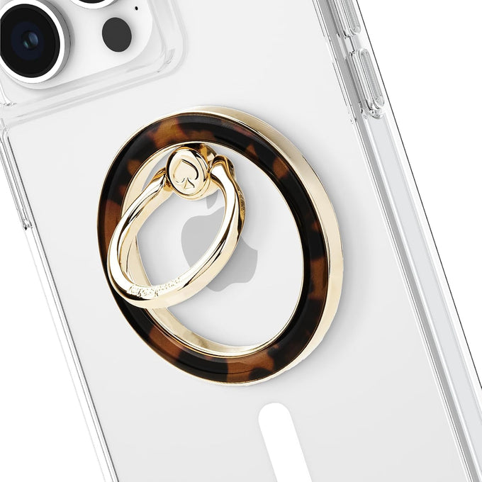 kate spade new york Magnetic Phone Ring Grip with Stand - Tortoiseshell