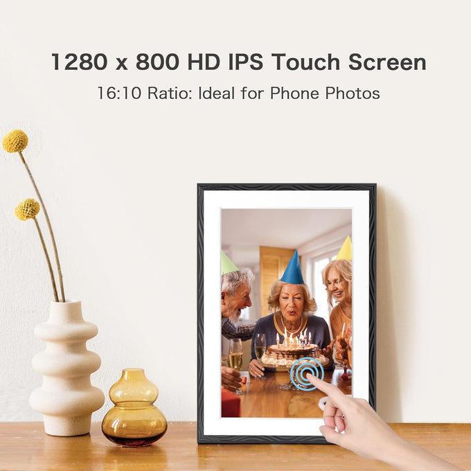 Frameo Digital Picture Frame, 10.1'' Frameo Digital Photo Frame WiFi, 32GB
