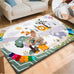 TINYHARBO Premium Foam Baby Play Mat 71x59, 4 Developmental Zones Play Mat with Removable & Machine Washable Cover, Extra Thick Padding Playpen Mat, Easy to Clean for Infants, Toddlers & Babies