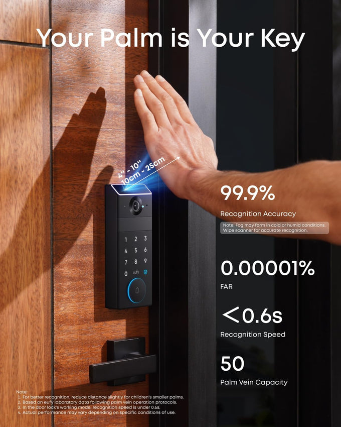 eufy Security Smart Lock FamiLock S3 Max with Palm Vein Recognition