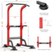 SogesPower Power Tower Dip Station Pull Up Bar Station for Home Gym