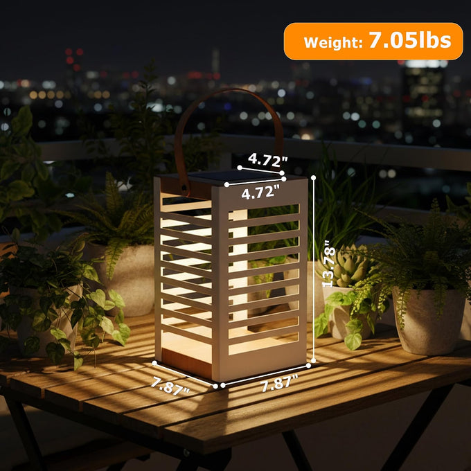 EcoGreen Solar Floor Lamp, Solar Lanterns Outdoor Waterproof for Yard