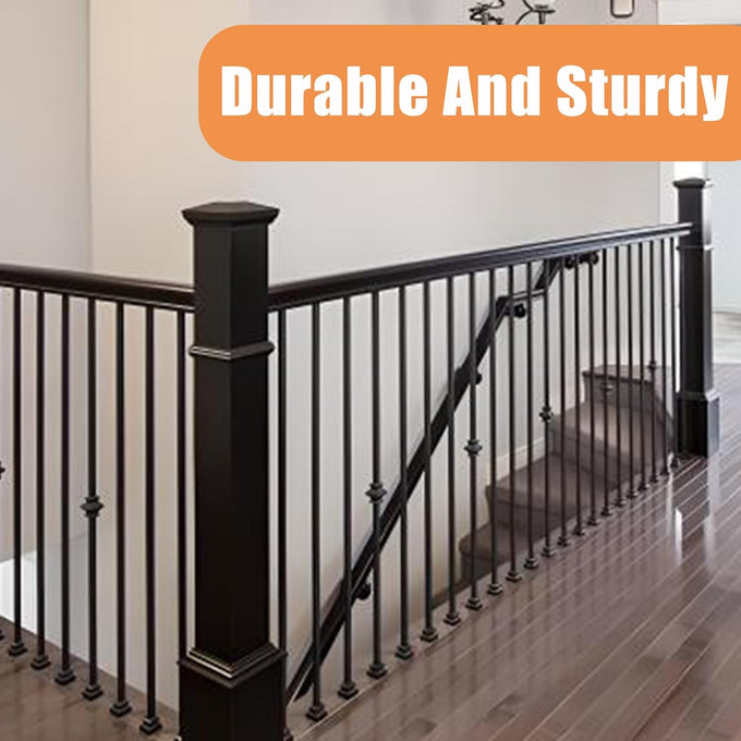10 Pcs Wrought Iron Balusters, Single Knuckle Balusters