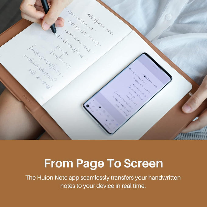 HUION Note Digital Notebook with Real-Time & Offline Sync, Battery-Free Pen