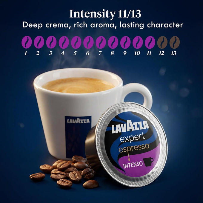 Lavazza Expert Espresso Intenso Capsules Dark Roast Coffee Pods 72ct