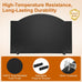 26" Fireplace Back Plates with Feet, Lightweight Firebacks for Fireplace, Iron Fireplace Reflector Plate, Fireplace Heat Reflector, Fireplace Wall Protection, Heat Resistance up to 1400°F