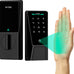 Wyze Palm Lock, Smart Door Lock with Palm Vein Recognition, Keyless Entry Smart Locks for Front Door, Keypad, Auto Lock, Dual Battery, Wi-Fi, Works with Alexa & Google, BHMA, IP53, Mechanical Key