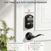 Veise KS02A Fingerprint Door Lock, Keypad Deadbolt, Oil Rubbed Bronze