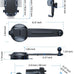 HTU Upgraded Strongest Suction No Block View Bendable Arm Car Phone Holder