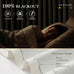 IVAPUPU Natural Pinch Pleated 100% Blackout Linen Curtains 90 Inch Length