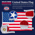 American Flag - 100% Made in The USA - 5' x 8' ft - Koralex II 2-Ply Polyester - Sturdy, Durable and Patriotic - Great for Gardens, Homes, Patios and Cars – by Valley Forge Flag