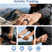 Smart Ring for Women Men, Health Tracker, Fitness Ring (Black, 9#)