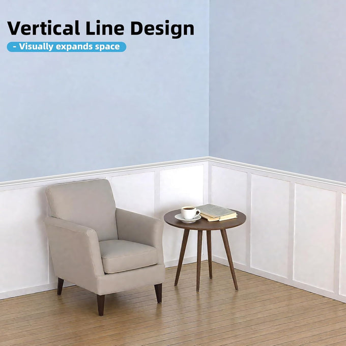 Art3d MDF Premade Paintable Board and Batten Wainscoting Kit, 189 x 54 in