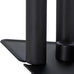 Relaxdays 4-Piece Fireplace Companion Tool Set Shovel, Brush, Poker & Holder, Modern Design, Black, 80% Steel Wood 10% Plastic, 60 x 18.5 x 16.5 cm