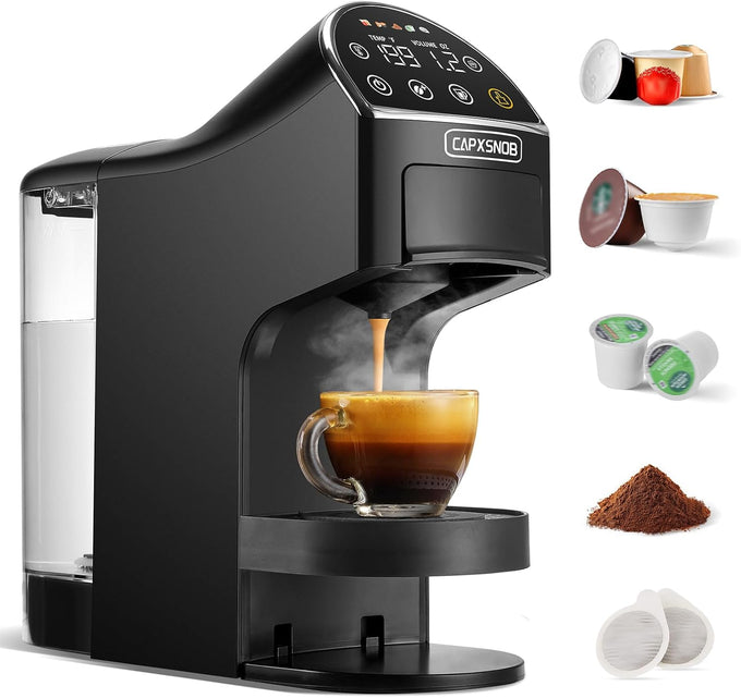 Magician2 Mini 5-in-1 Coffee Maker & Machine for Pods & Grounds, LED Touch