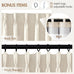MIULEE Pinch Pleated 100% Blackout Curtains 40"x90" Long Birch 4 Panels Set