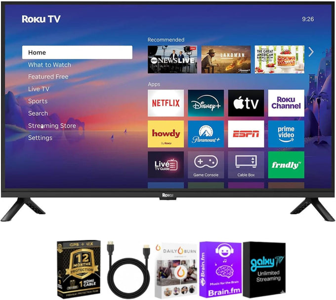 Roku 32" Select Series 1080p FHD LED Smart TV Bundle with HDMI Cable