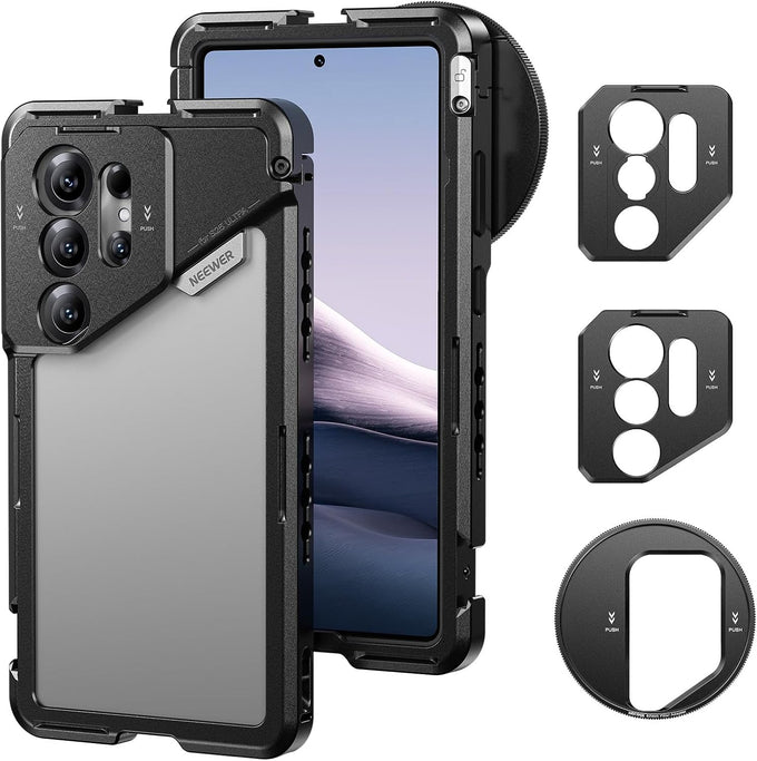 NEEWER S26 Ultra Phone Cage, Mobile Video Rig Stabilizer Vlog Kit, PA182