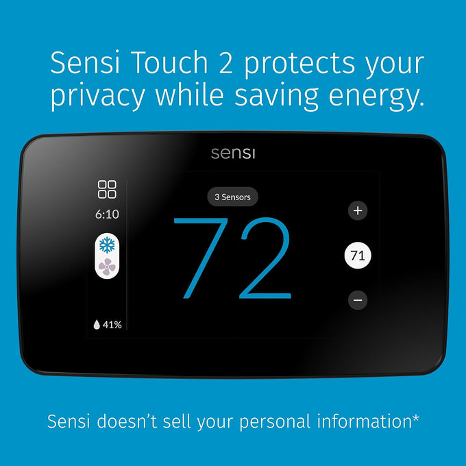 Sensi Touch 2 Smart Thermostat Wi-Fi, Alexa, Energy Star Certified, ST76