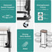 5 Tier Rotating Kitchen Storage Cart, Fruit Vegetable Potato Rack Stand