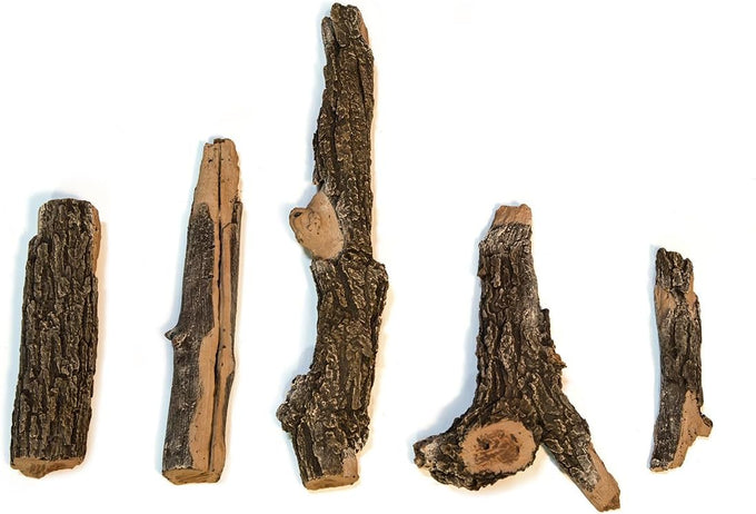 Midwest Hearth Gas Logs Deluxe Decorative Branch and Twig Set | Cast from Real Logs and Hand Painted in USA (Oak 3-Piece)