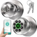 Smart Fingerprint Door Knob with Keypad, Fingerprint Door Lock, Matte Black