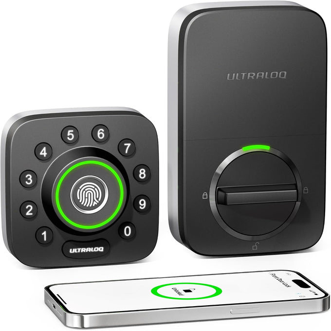 ULTRALOQ U-Bolt Pro WiFi Smart Lock with Door Sensor, App Remote Control