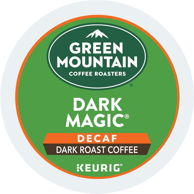 Green Mountain Coffee Dark Magic Decaf Keurig Single-Serve K-Cup pods, Dark Roast Coffee, 72 Count