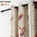 Leeva Print Curtains for Bedroom, Flower Patterned Blackout Window Treatments Curtains 60 Inches Wide for Sliding Doors Hallway, 60 x 106 Inches