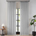 Hillcrest Soft Pink Pinch Pleated Linen Semi Sheer Curtains 120 Inch Long