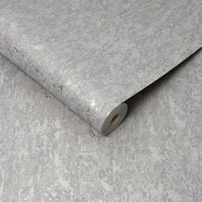 Graham & Brown Milan Texture Silver and Grey Wallpaper