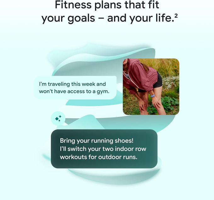 Fitbit Google Air - Screenless Activity Tracker - Berry