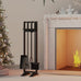 Fire Beauty 5-Piece Wrought Iron Indoor Fireplace Tools Set