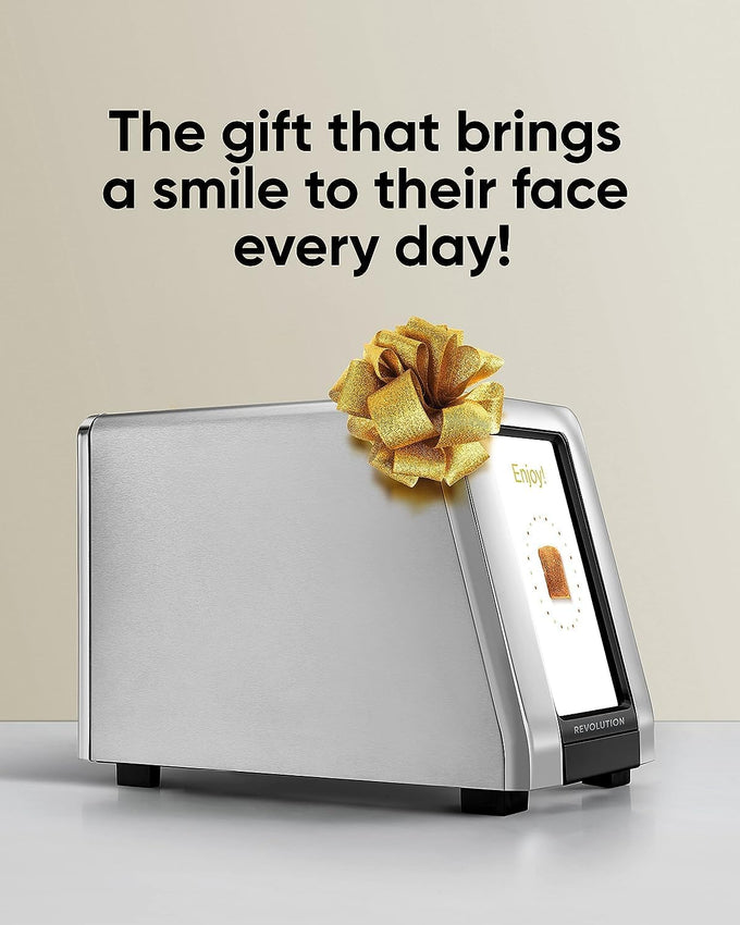 Revolution R180S Touchscreen Toaster, 2-Slice Smart Toaster with Patented InstaGLO Technology & Panini Mode