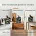 Large Size Meditation Statues. Modern Art Statue for Bookshelf