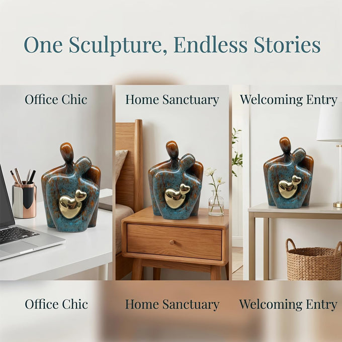 Large Size Meditation Statues. Modern Art Statue for Bookshelf