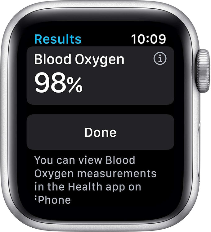 Apple Watch Series 6 (GPS, 40mm) - Silver Aluminum Case with White Sport Band (Renewed)