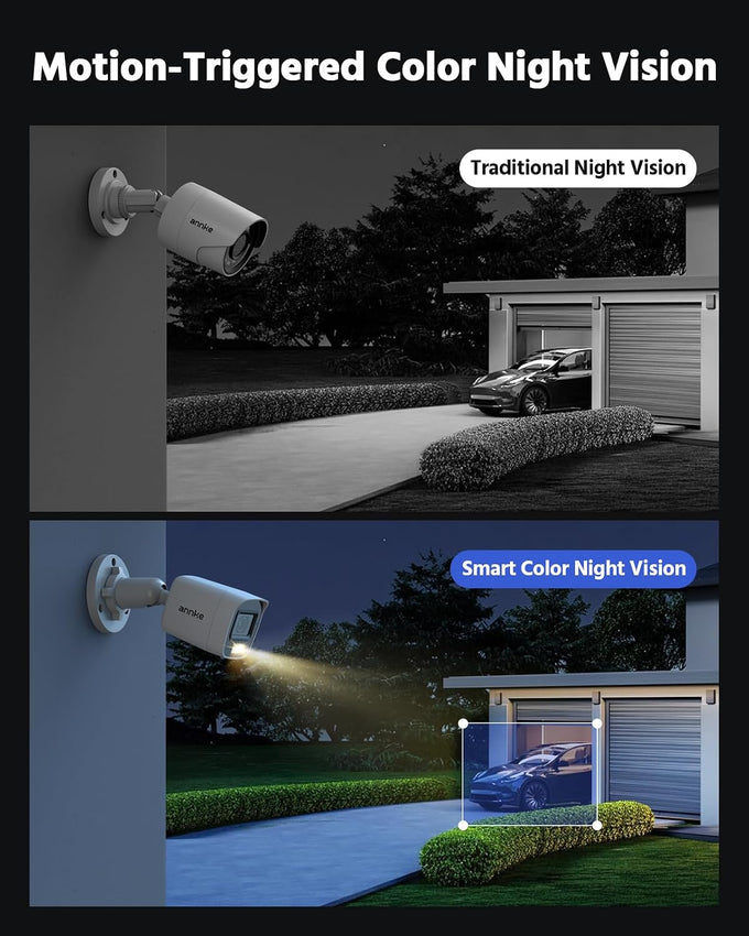 ANNKE 8CH 3K Lite 2MP CCTV Wired Security Camera System Outdoor, 1TB HDD