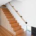 SELEWARE 67 Inch Wood Handrail Wall Mount Handrails for Indoor Stairs